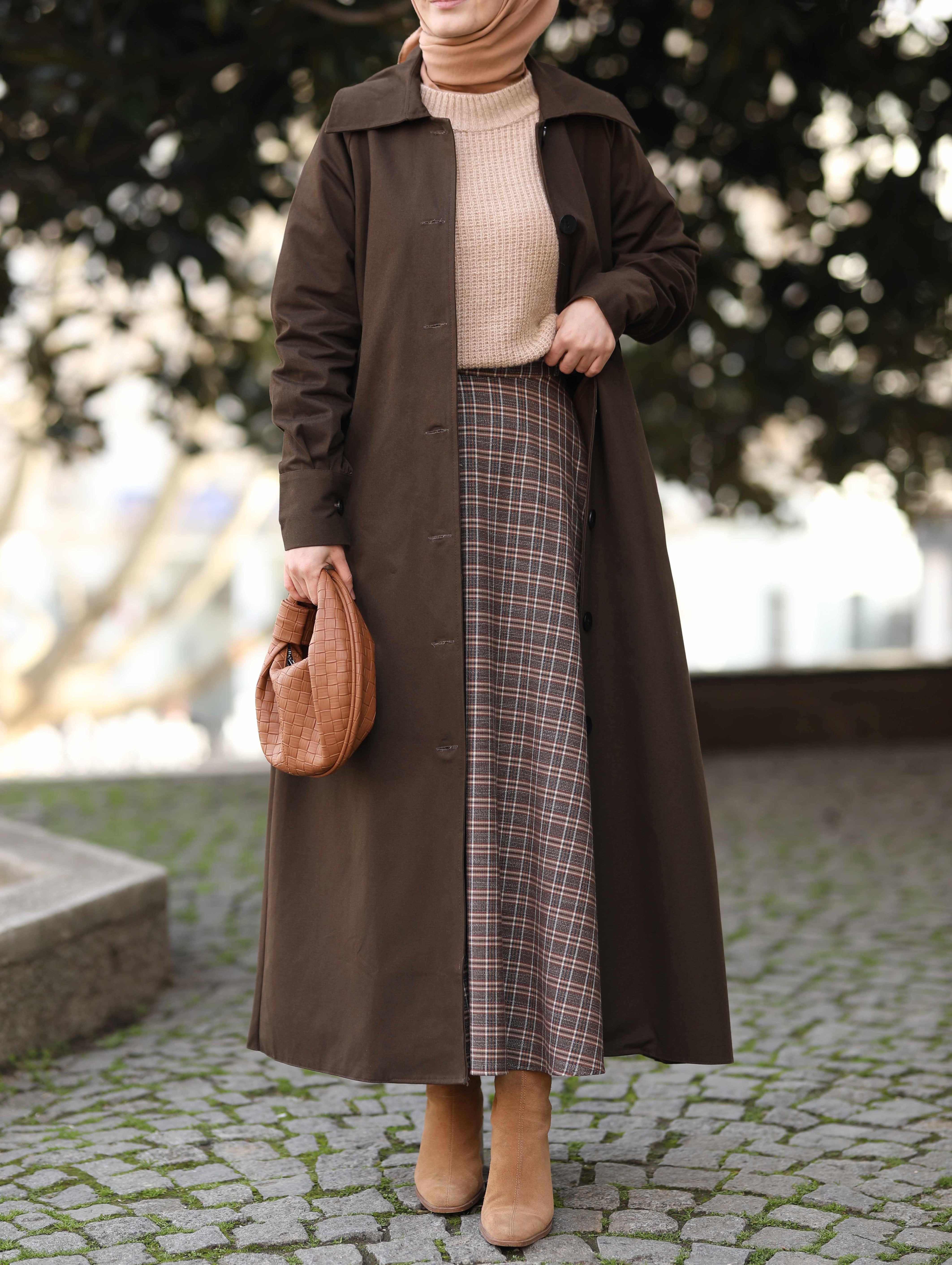 Örgü Detaylı Baget Çanta TABA