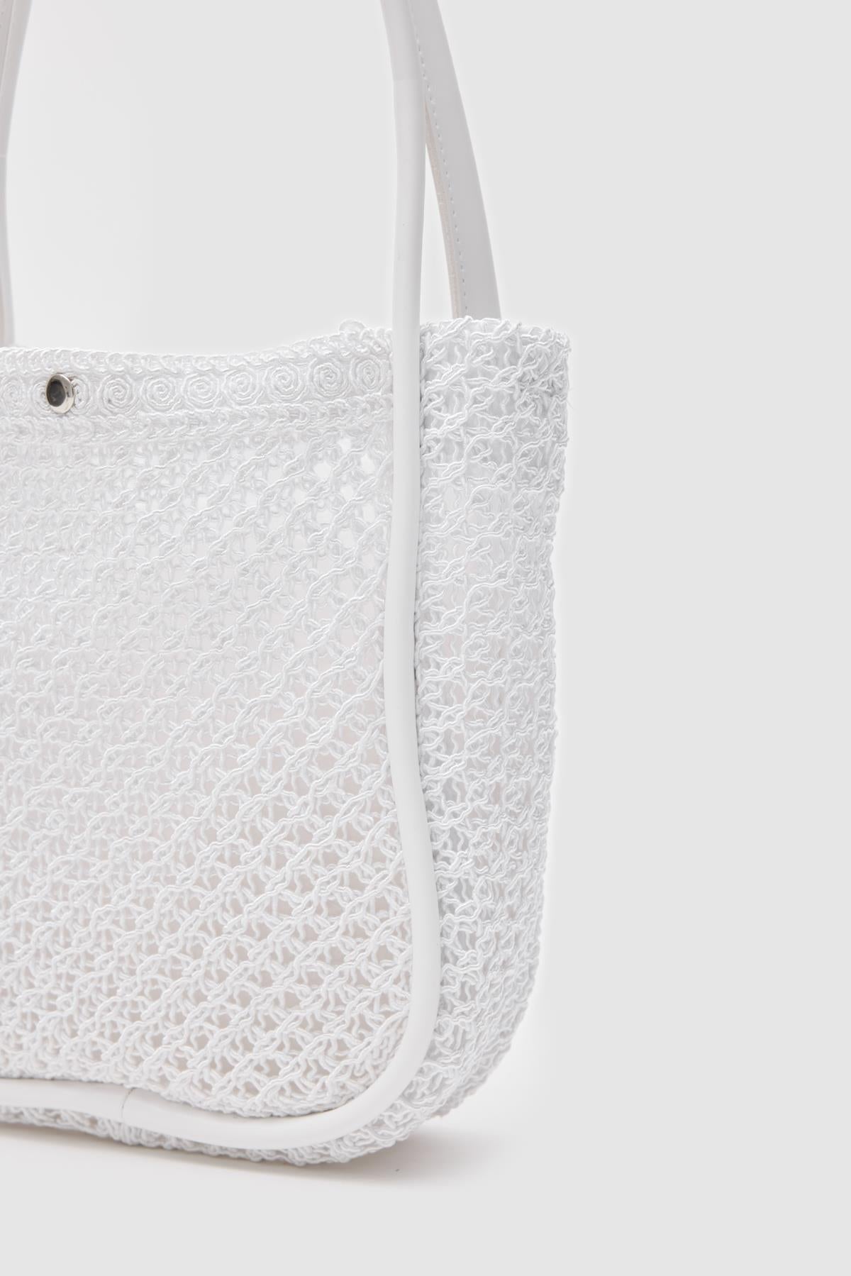 Örme Çanta BEYAZ