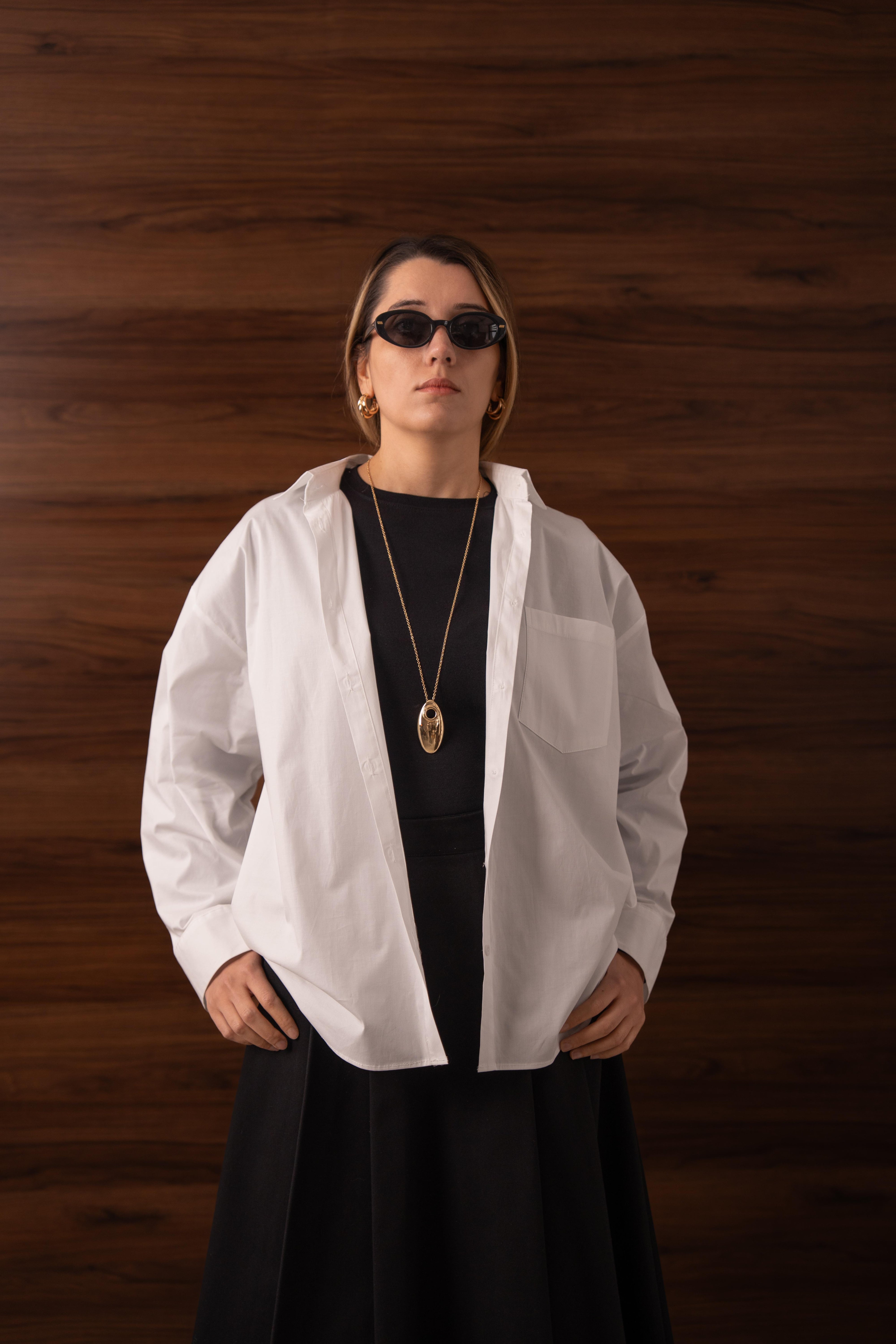 Oversize Gömlek Beyaz