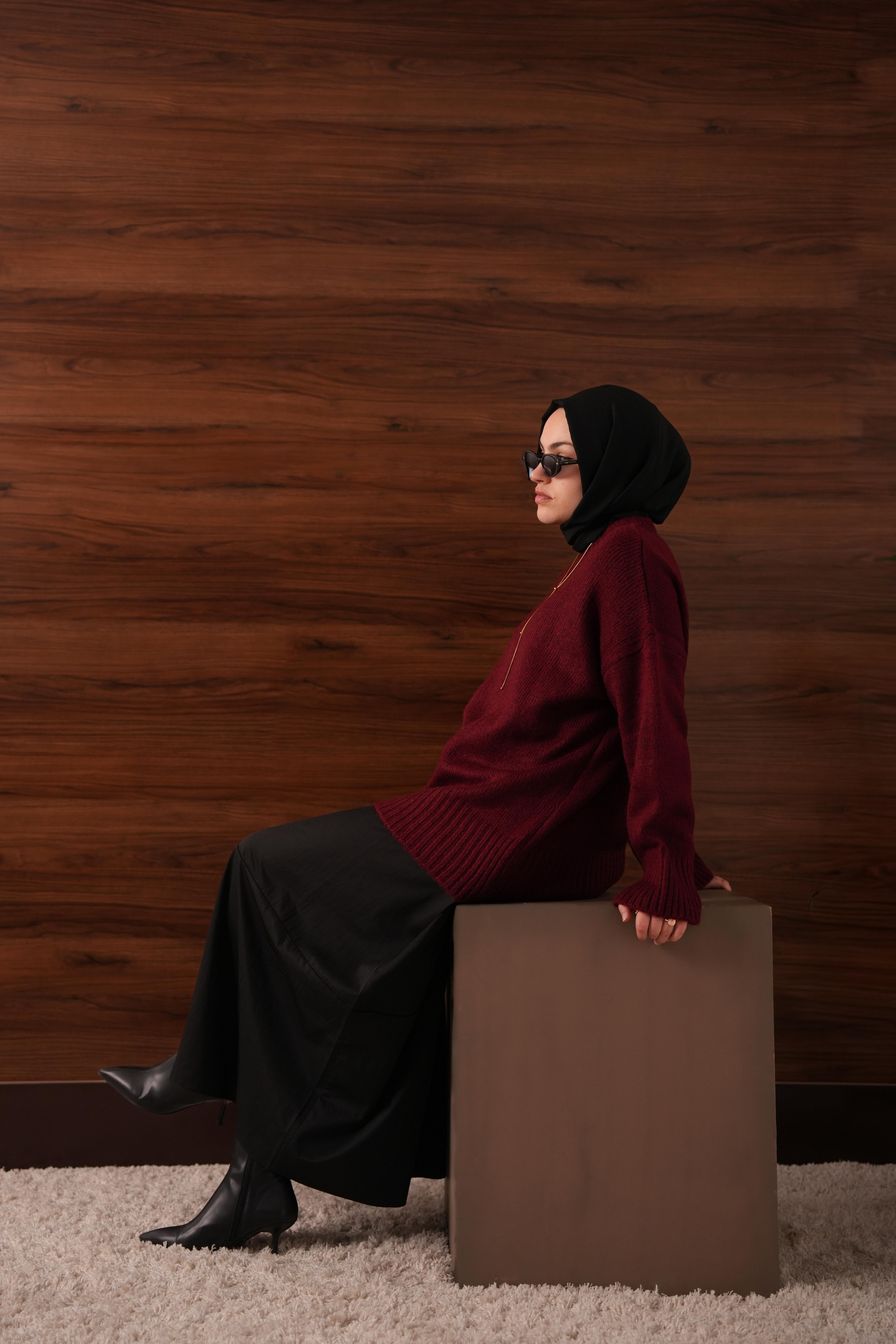 Oversize Kazak BORDO