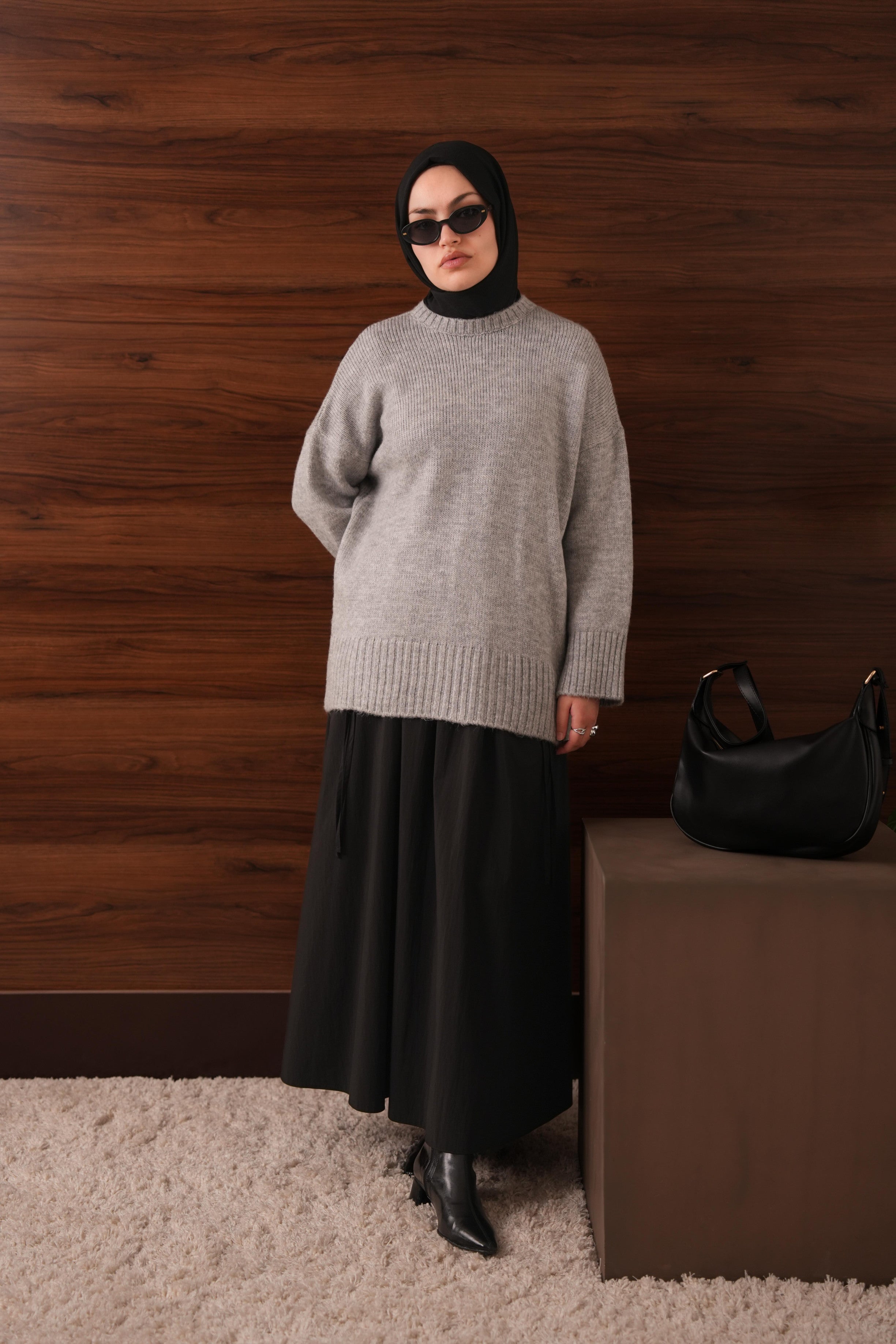 Oversize Kazak GRİ
