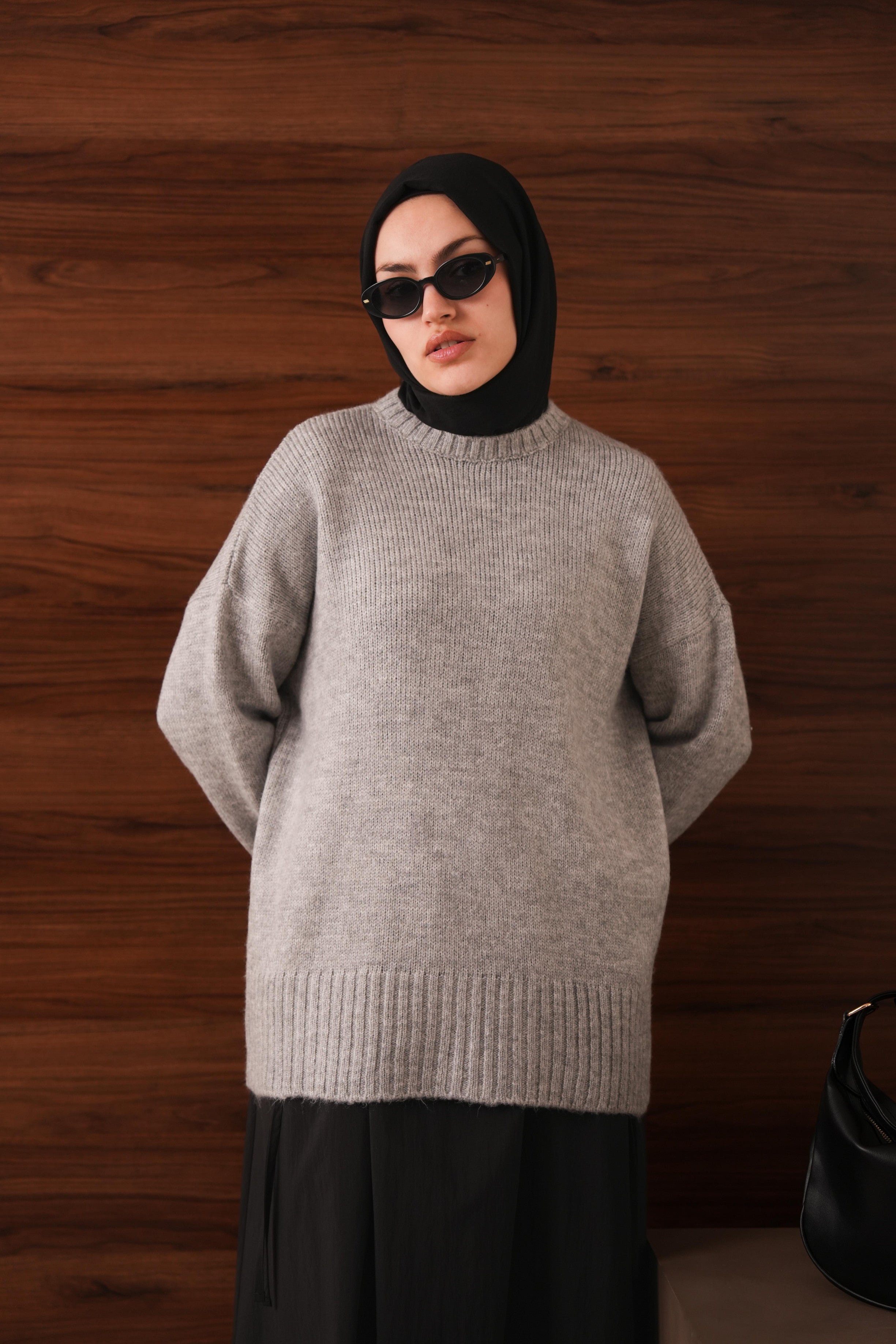 Oversize Kazak GRİ
