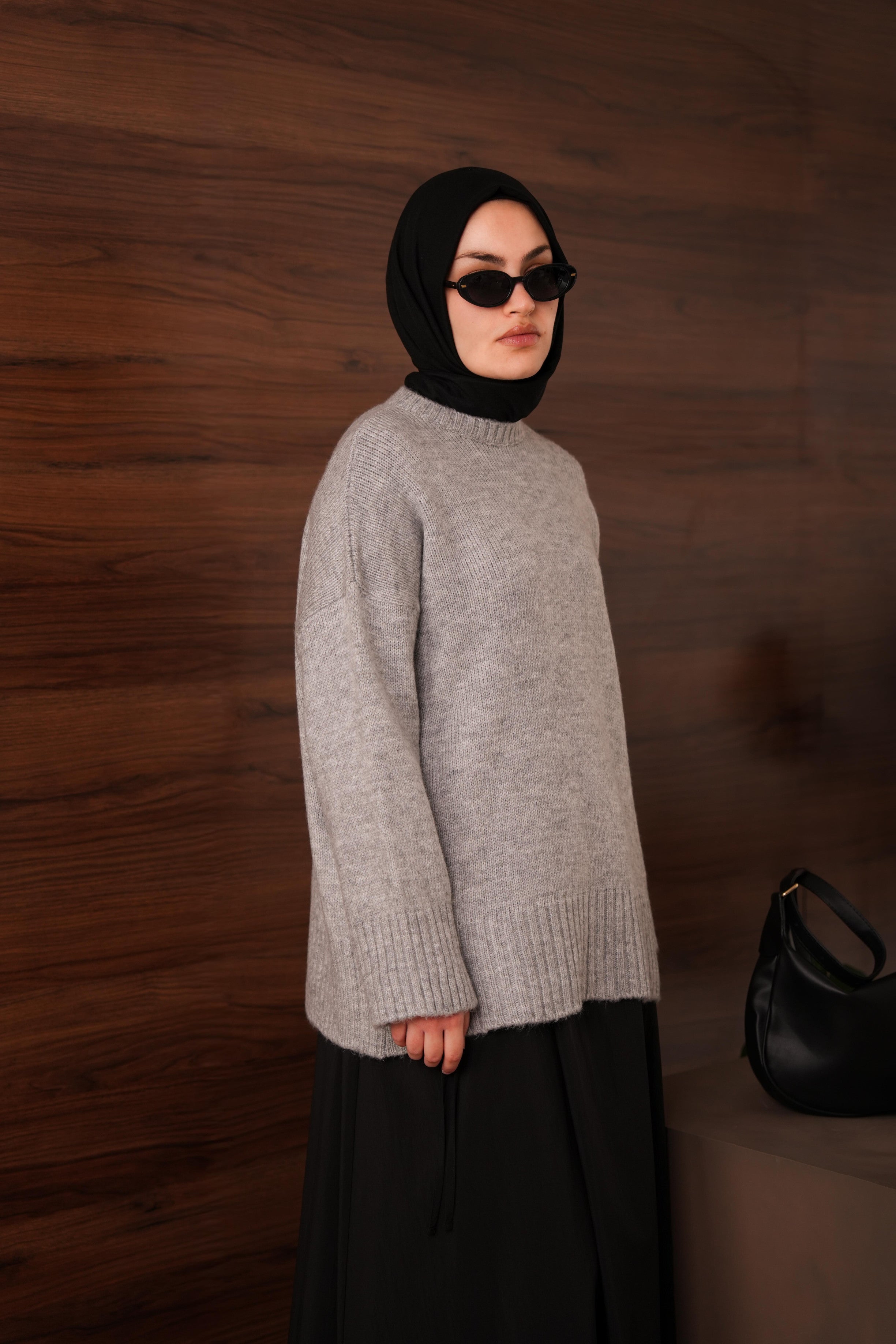 Oversize Kazak GRİ