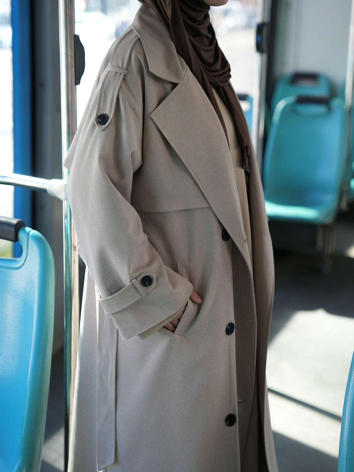 Oversize Trençkot BEJ