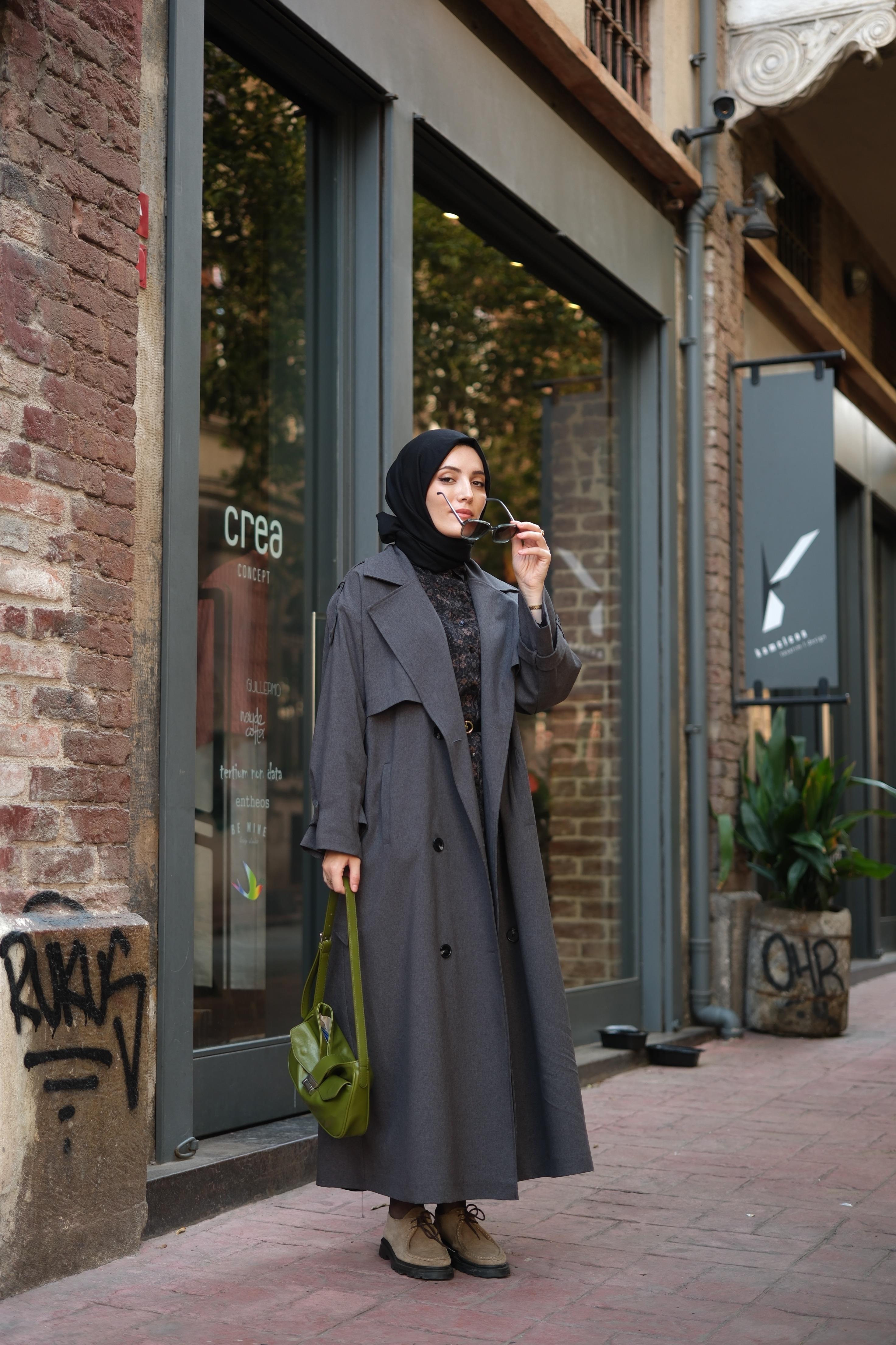 Oversize Trençkot FÜME