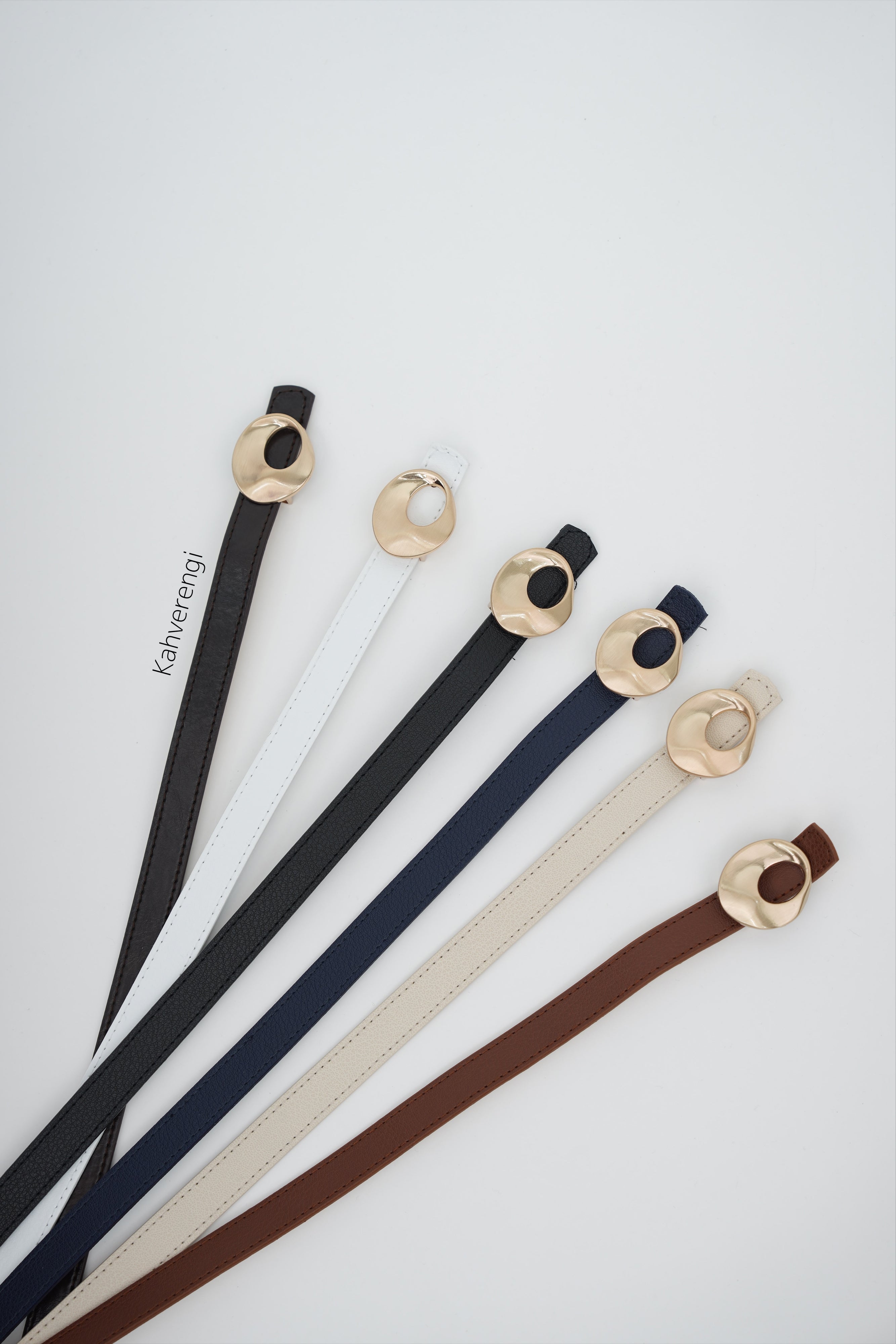 Tasarım Tokalı Kemer KAHVERENGİ