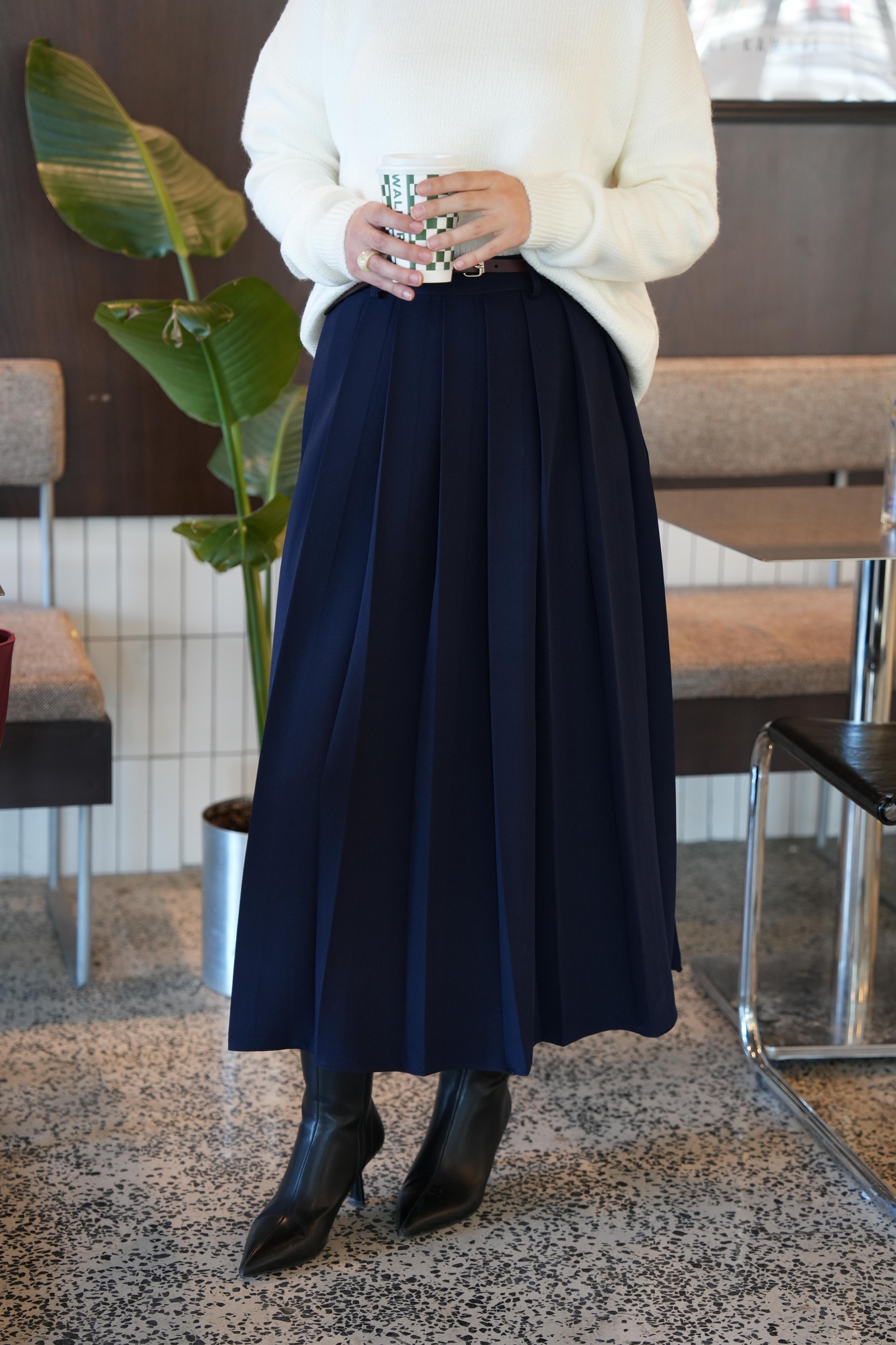 Pilikaşe Etek Lacivert