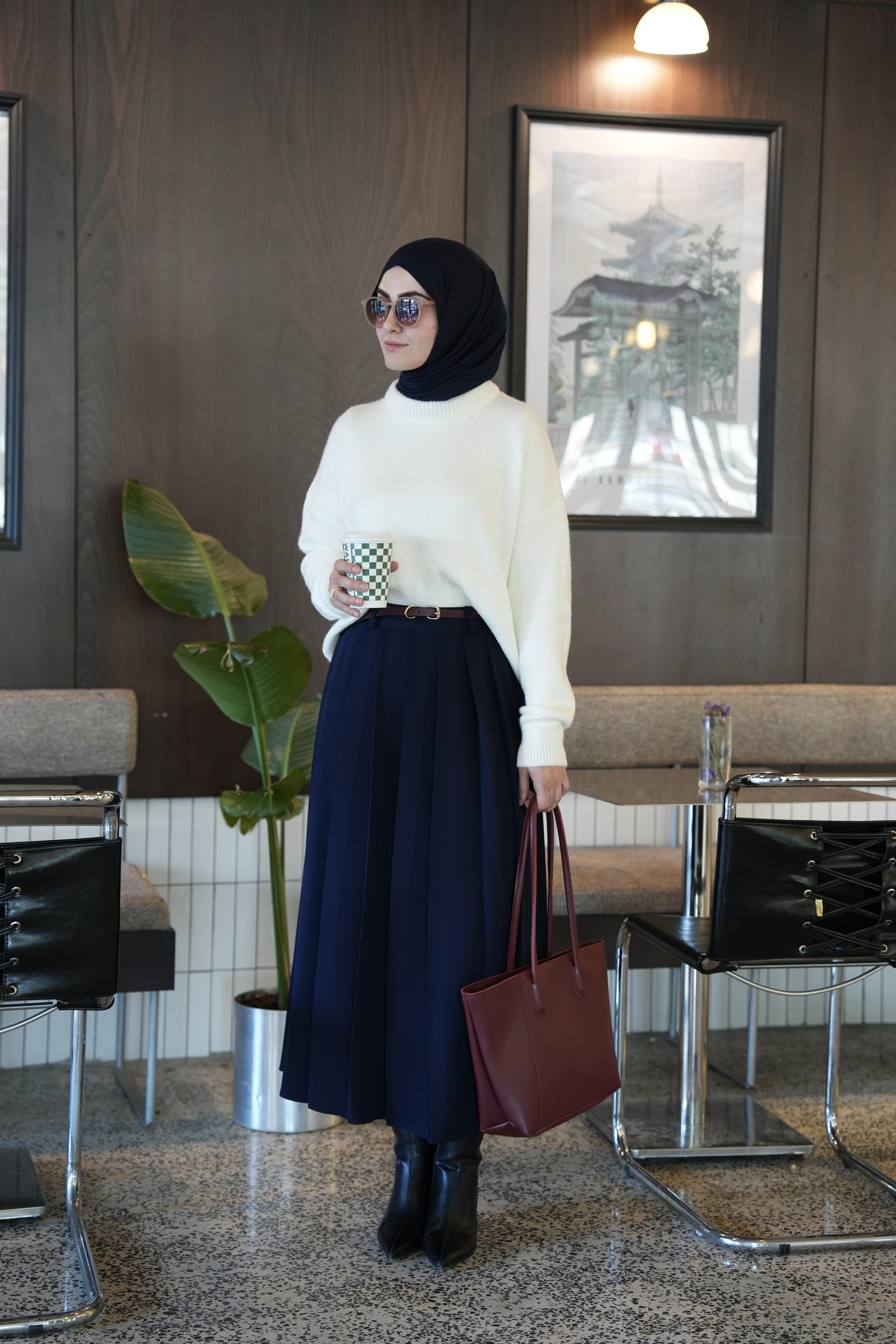 Pilikaşe Etek LACİVERT