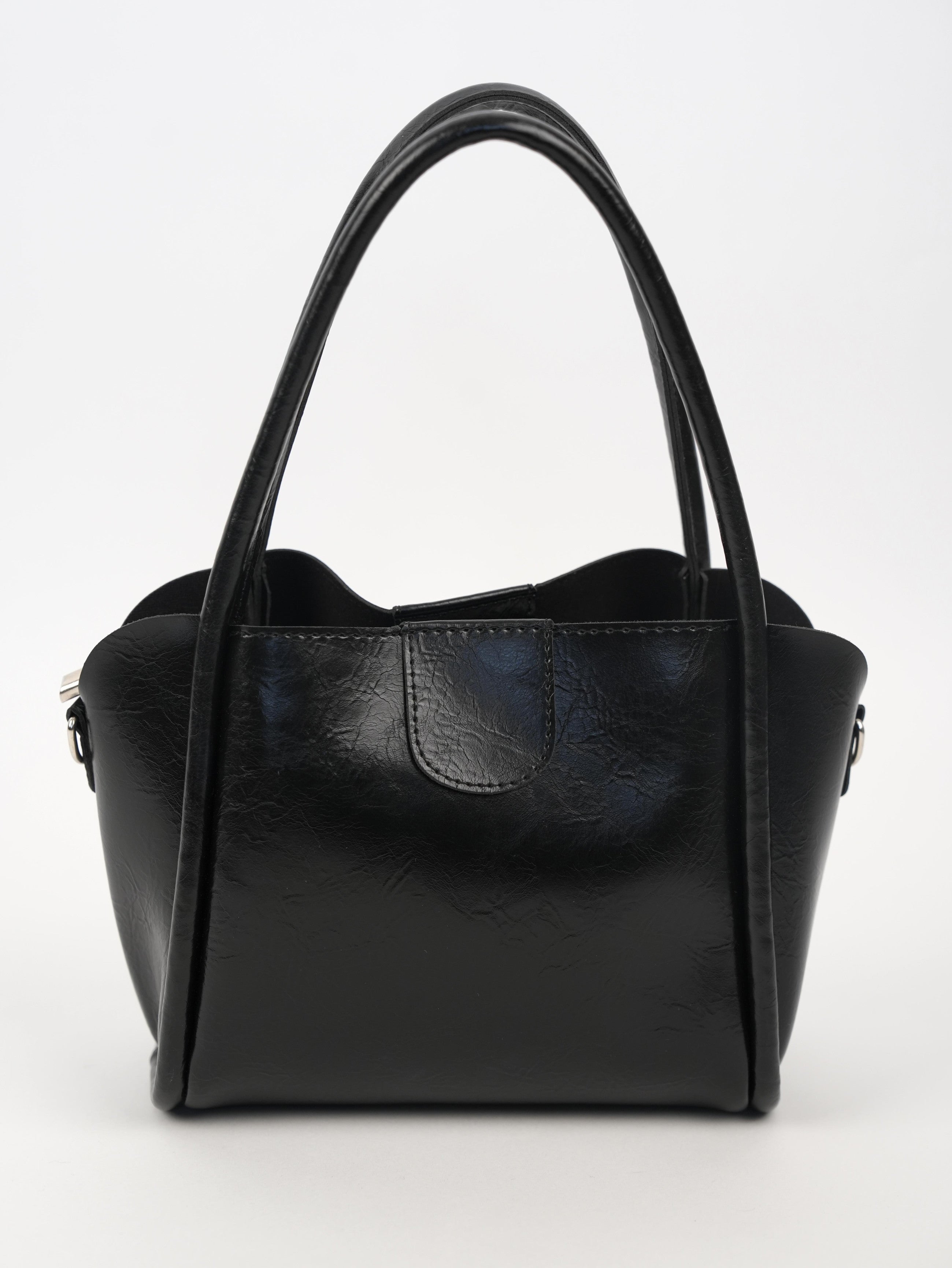 Suni Deri Çanta Siyah