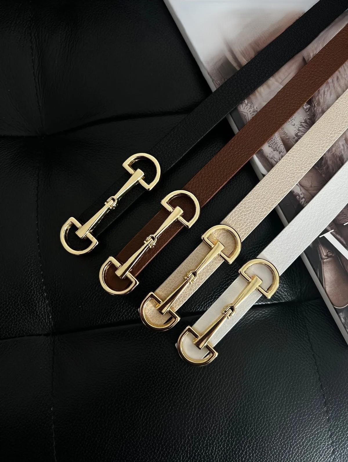 Uzun Gold Tokalı Kemer BEYAZ